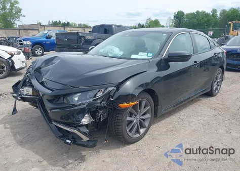 2020 Honda Civic Ex z USA, uszkodzony, nr VIN 19XFC1F31LE215911